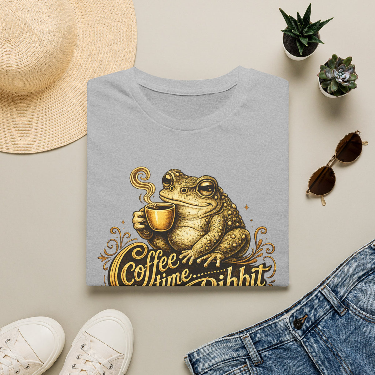 Coffee time Ribbit Unisex Softstyle T-Shirt