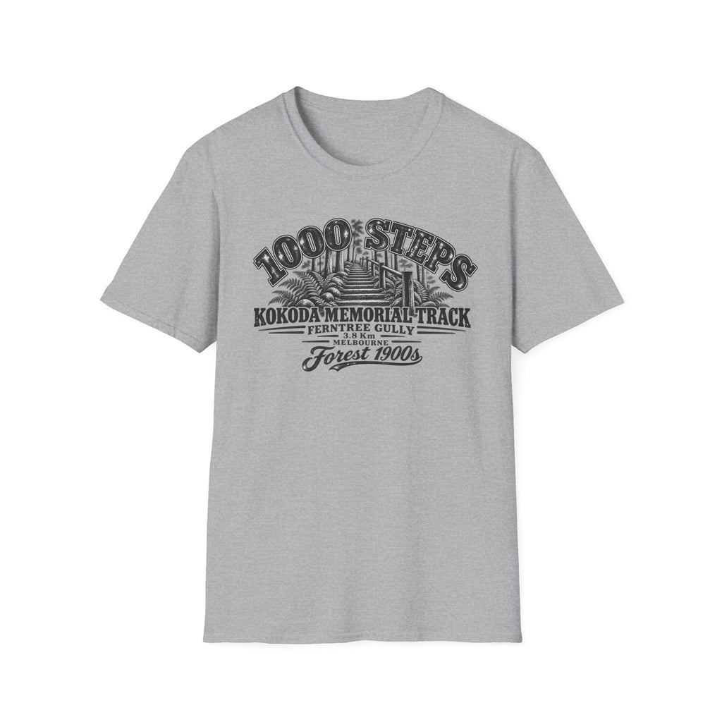 1000 Steps Kokoda Memorial Track Unisex Softstyle T-Shirt