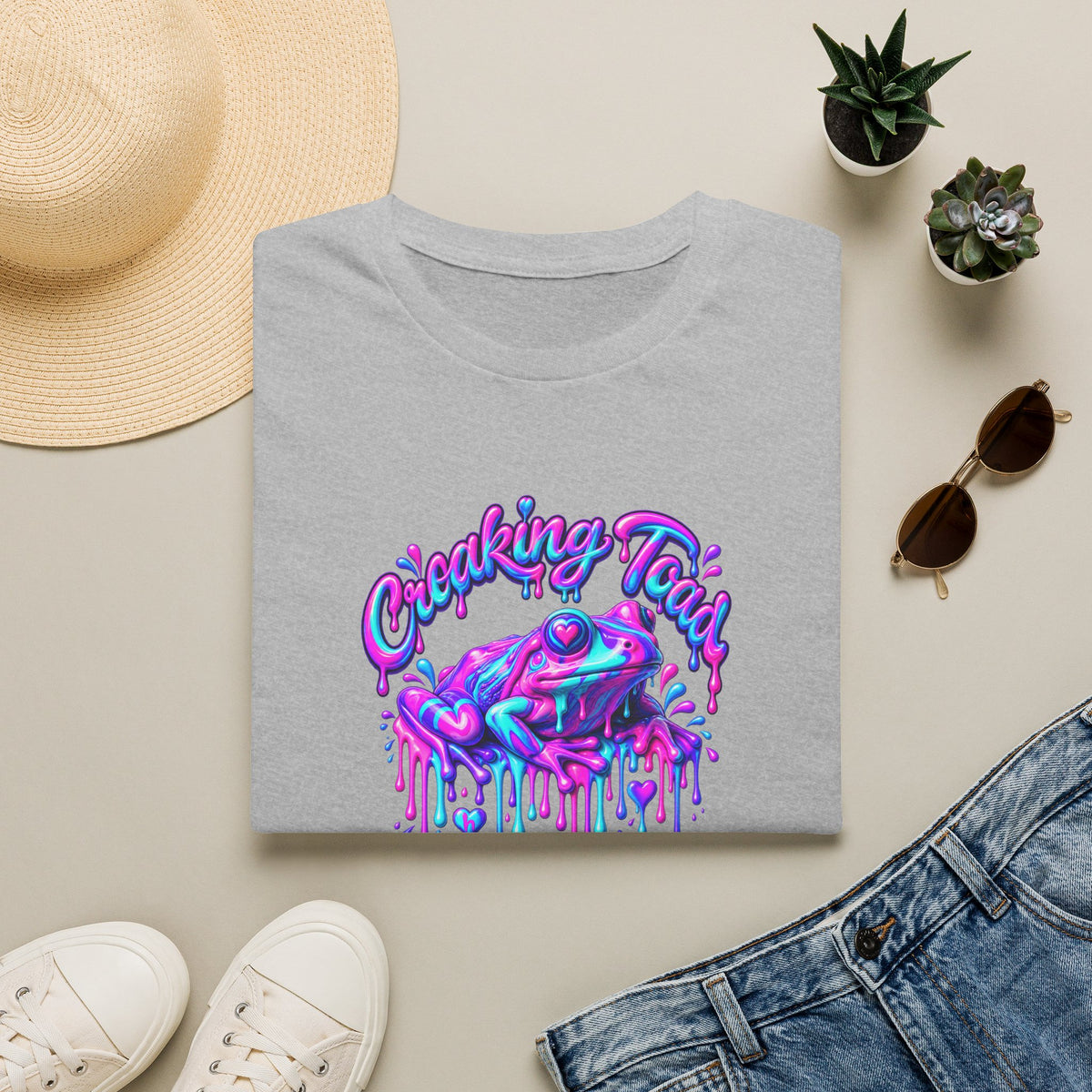 Croaking Toad Melted wax Unisex Softstyle T-Shirt