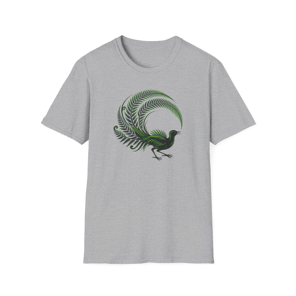 Green Australia Lyrebird Unisex Softstyle T-Shirt