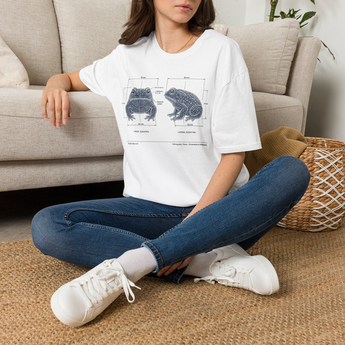 Blue Print Toad Unisex Softstyle T-Shirt