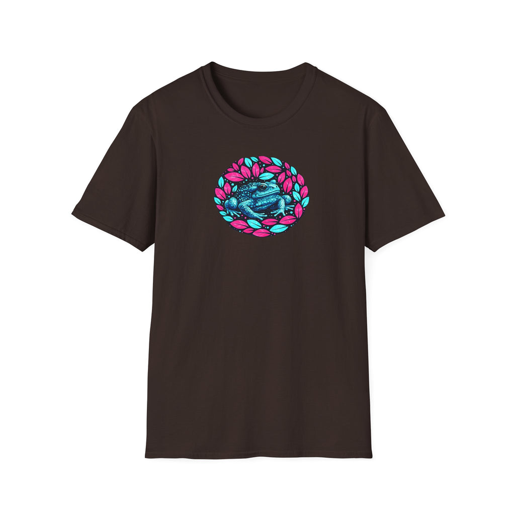 Unisex Softstyle T-Shirt „Blättrige Kröte“