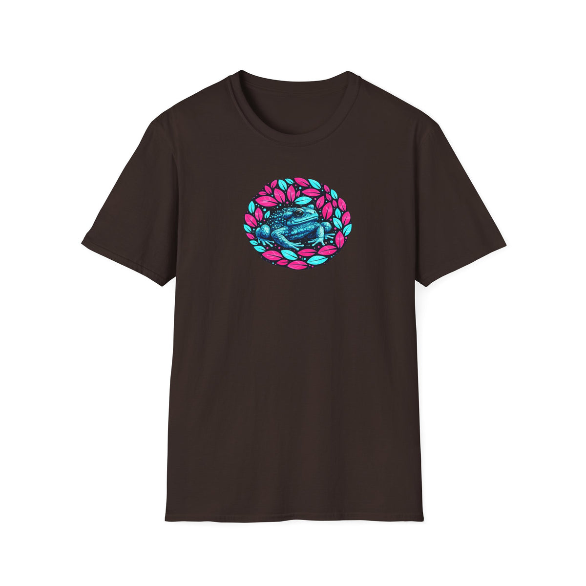 Unisex Softstyle T-Shirt „Blättrige Kröte“