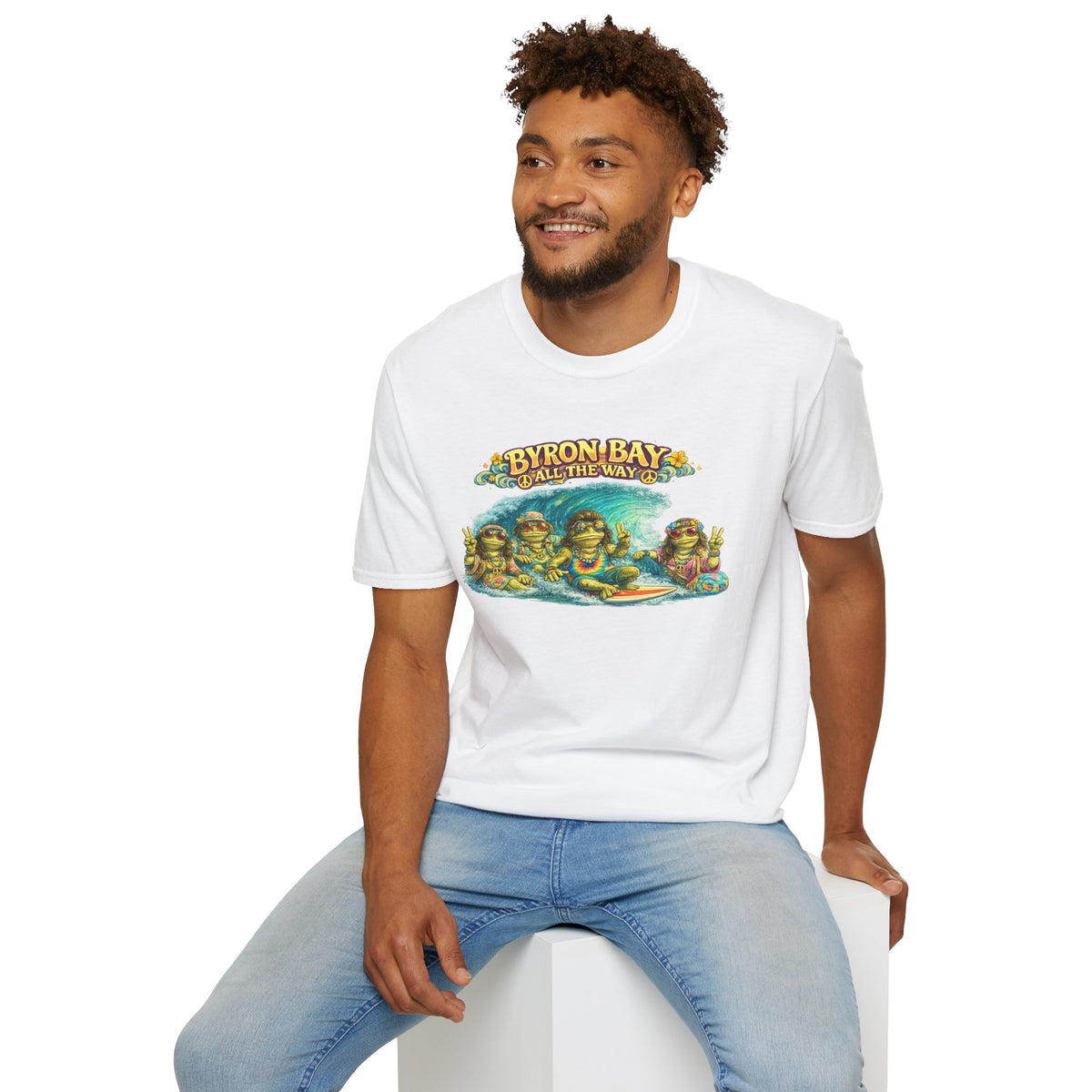 Byron Bay All The Way Unisex Softstyle T-Shirt
