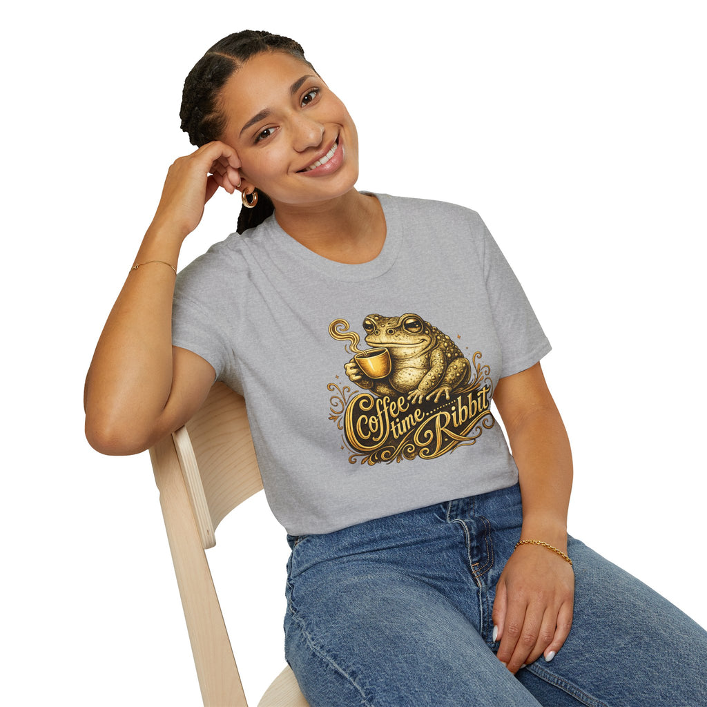 Coffee time Ribbit Unisex Softstyle T-Shirt