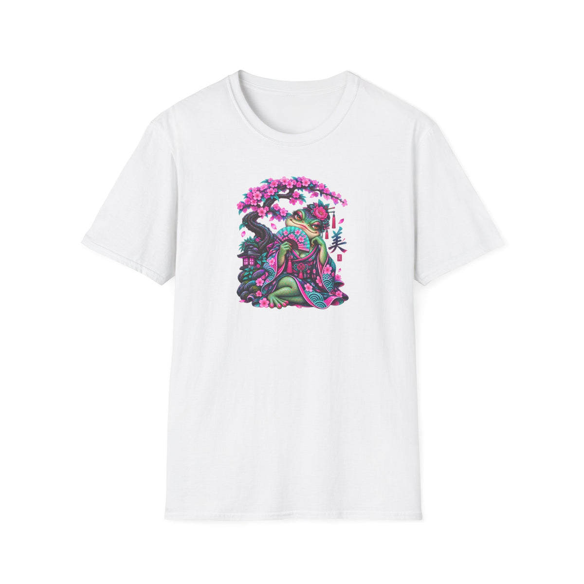 Cherry Blossom Toad Japanese T-Shirt | Croaking Toad