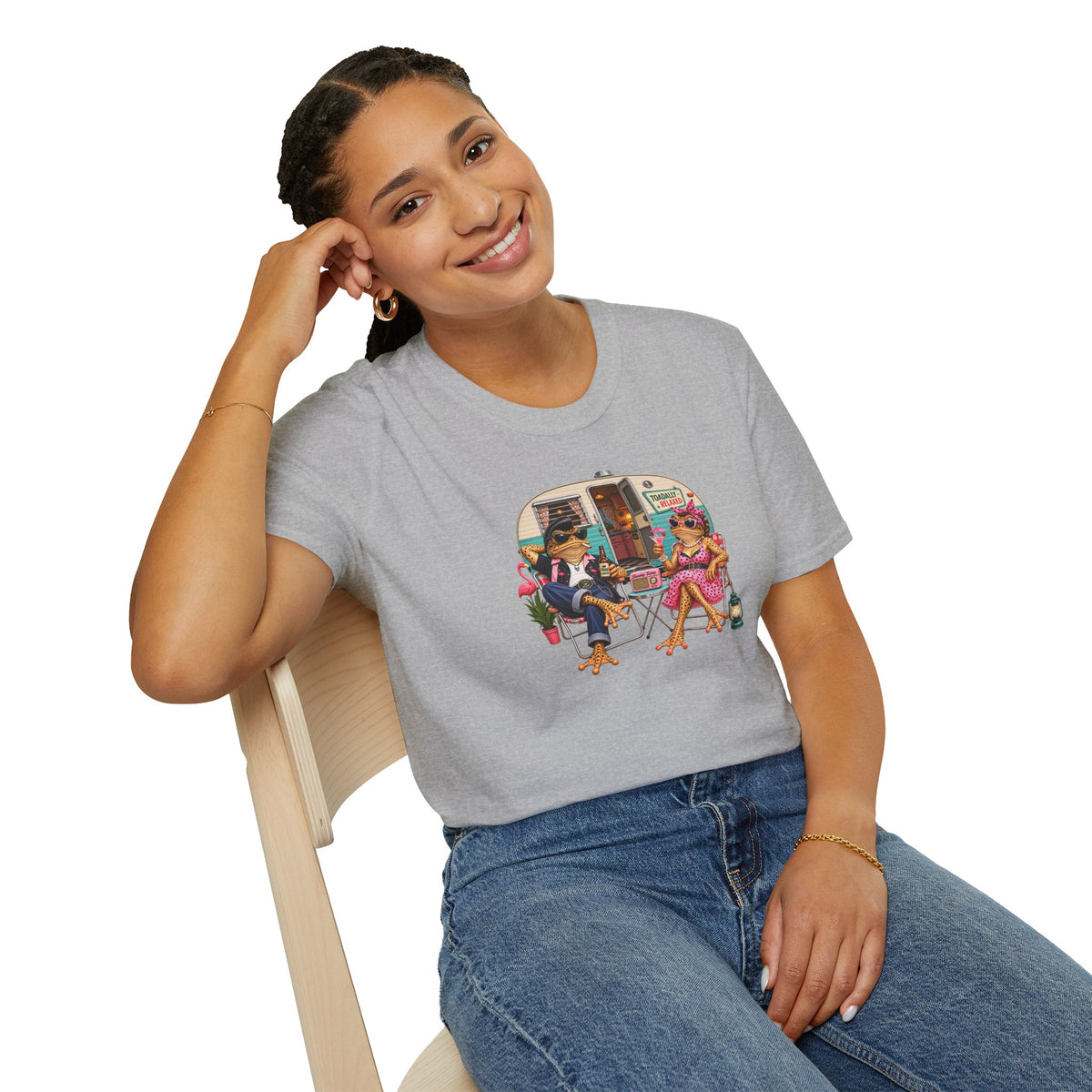 Vintage 50s Toads Campervan Unisex Softstyle T-Shirt