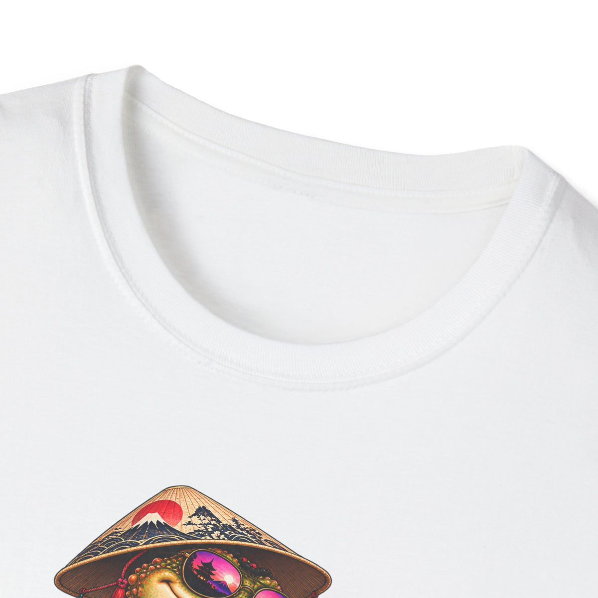 Toad walking  Origami dog unisex Softstyle T-Shirt