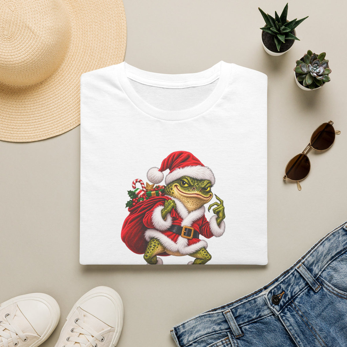 Chrismas grinch Toad Unisex Softstyle T-Shirt