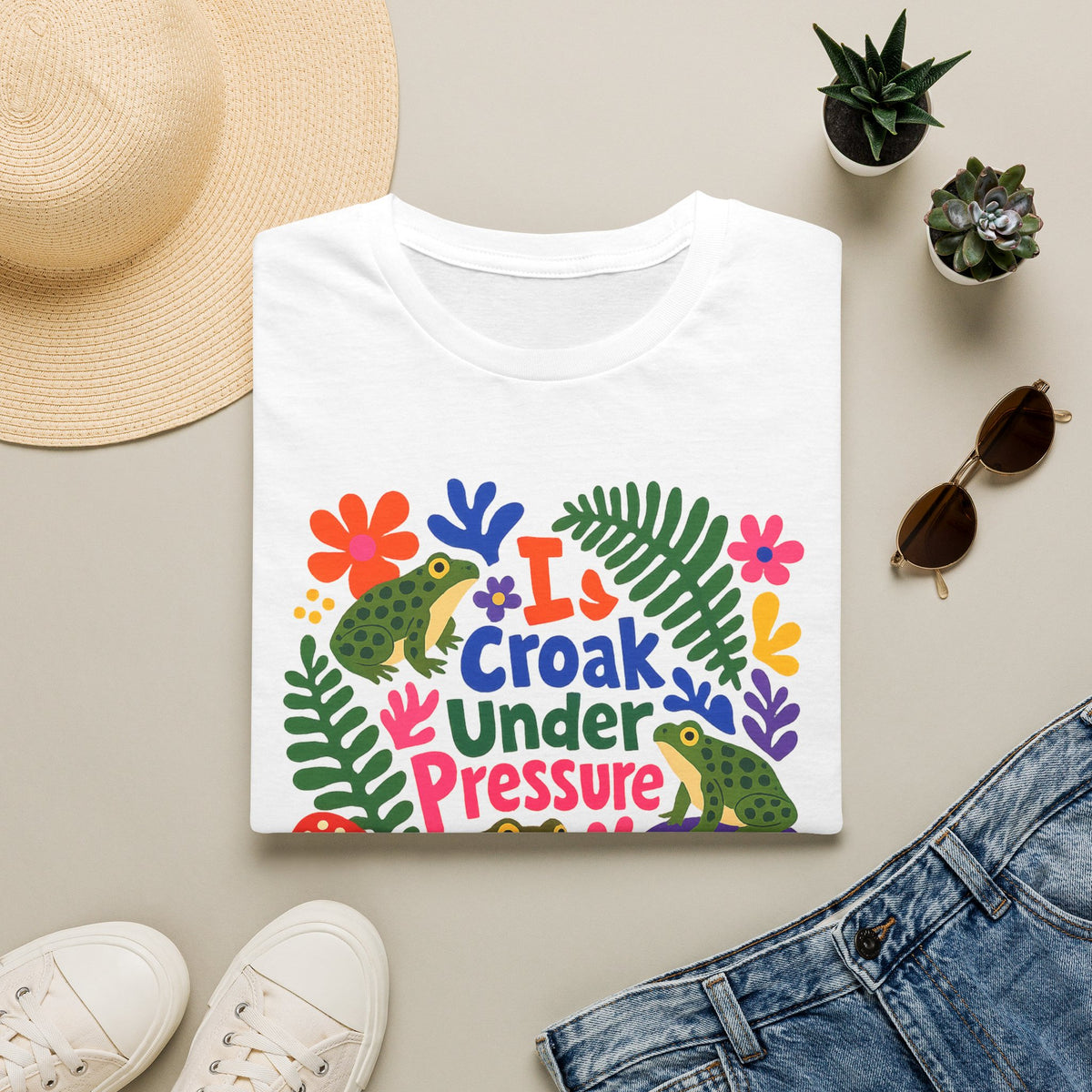 I Croak Under Pressure Unisex Softstyle T-Shirt