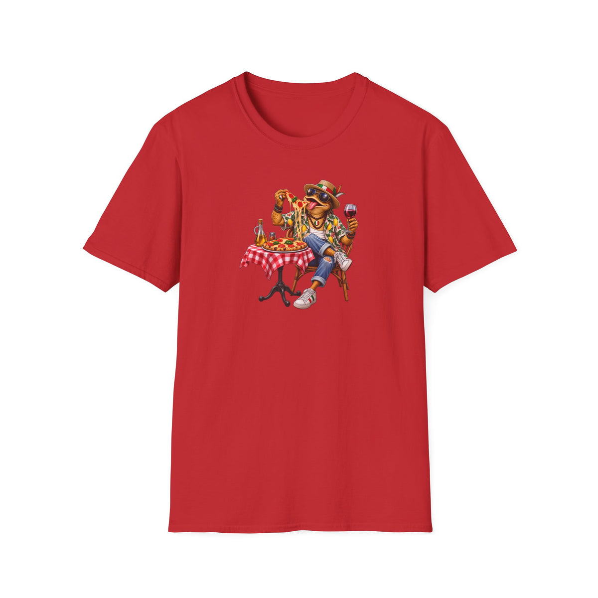 Italian Pizza Toad Unisex Softstyle T-Shirt