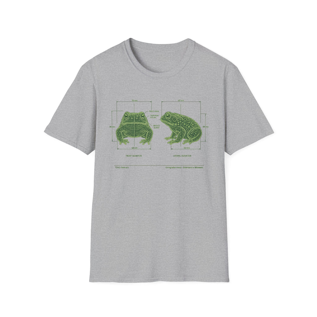 Blue Print Toad Unisex Softstyle T-Shirt