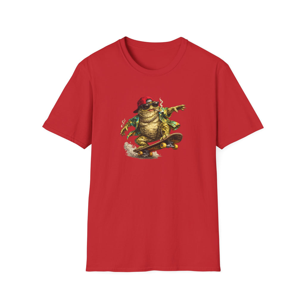 Skater Croak Frosch Unisex Softstyle T-Shirt
