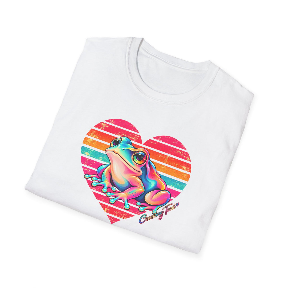 Rainbow Heart - Croaking Toad  T-Shirt