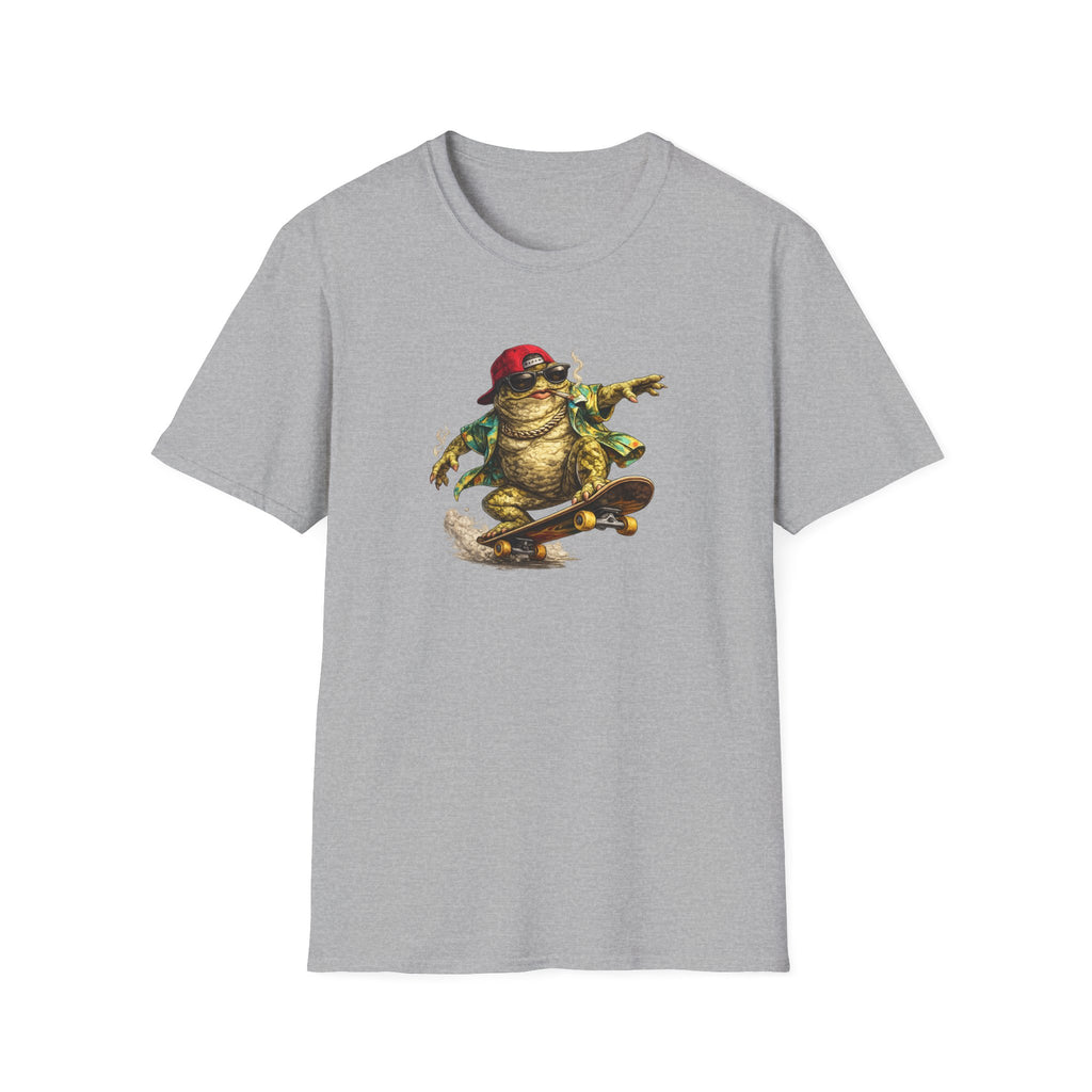 Skater Croak Frosch Unisex Softstyle T-Shirt