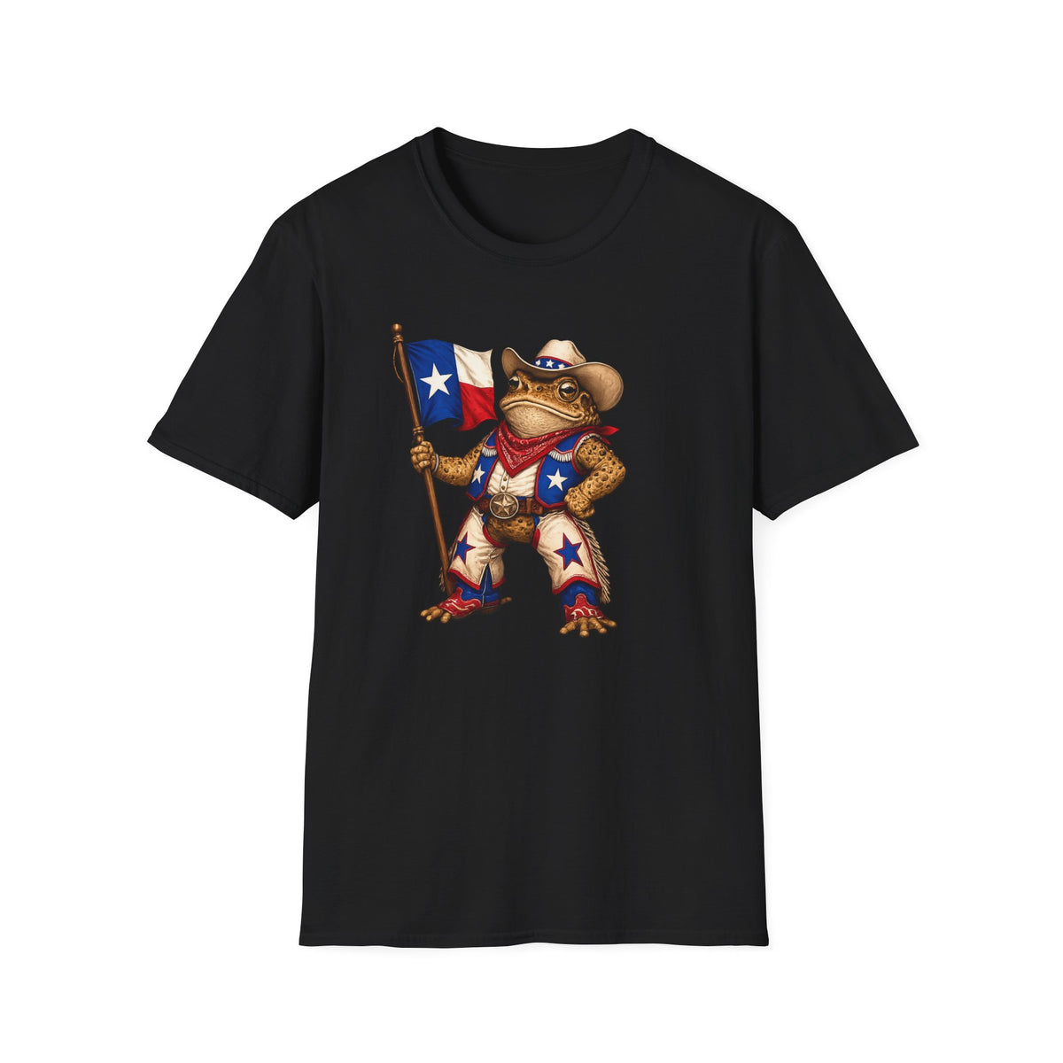Texas Toad Maskottchen Unisex Softstyle T-Shirt