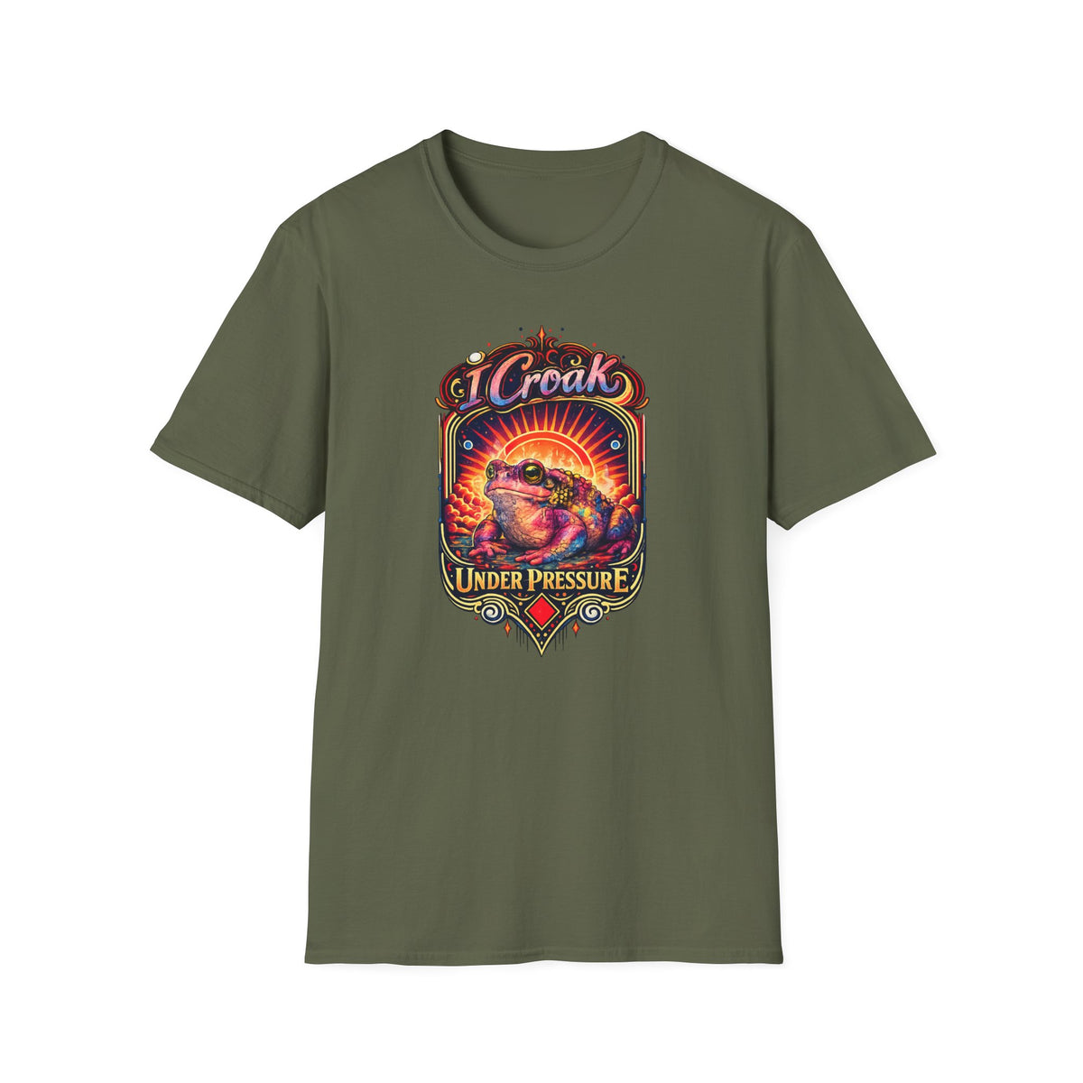 I Croak Under Pressure Unisex Softstyle T-Shirt