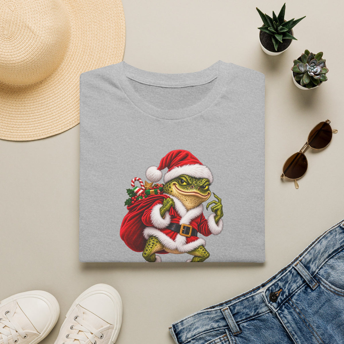 Chrismas grinch Toad Unisex Softstyle T-Shirt
