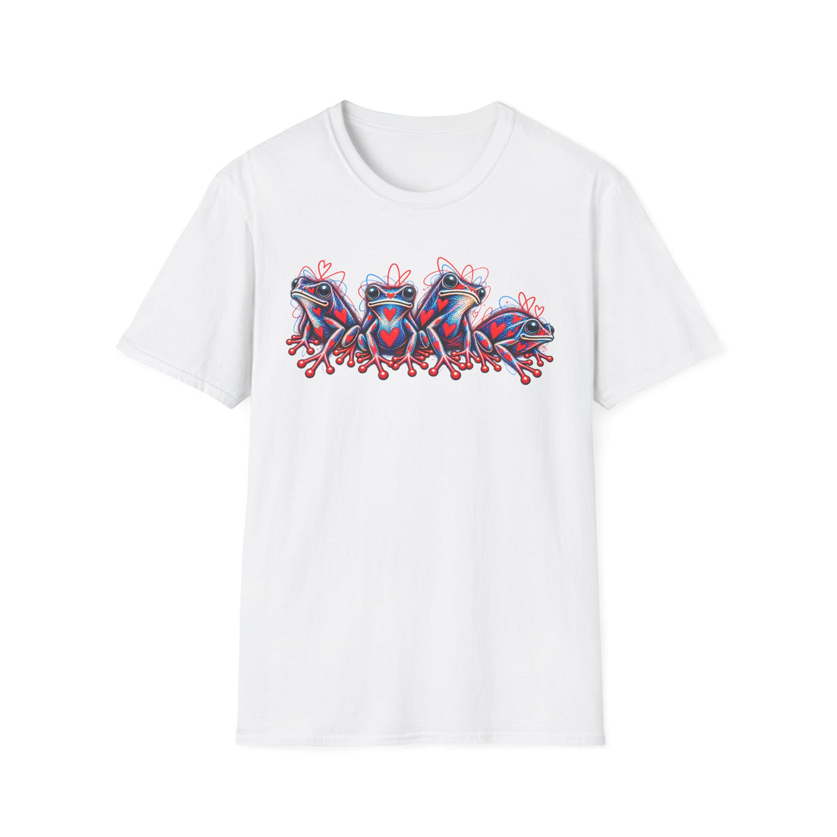 Heart to Heart Toads Unisex Softstyle T-Shirt