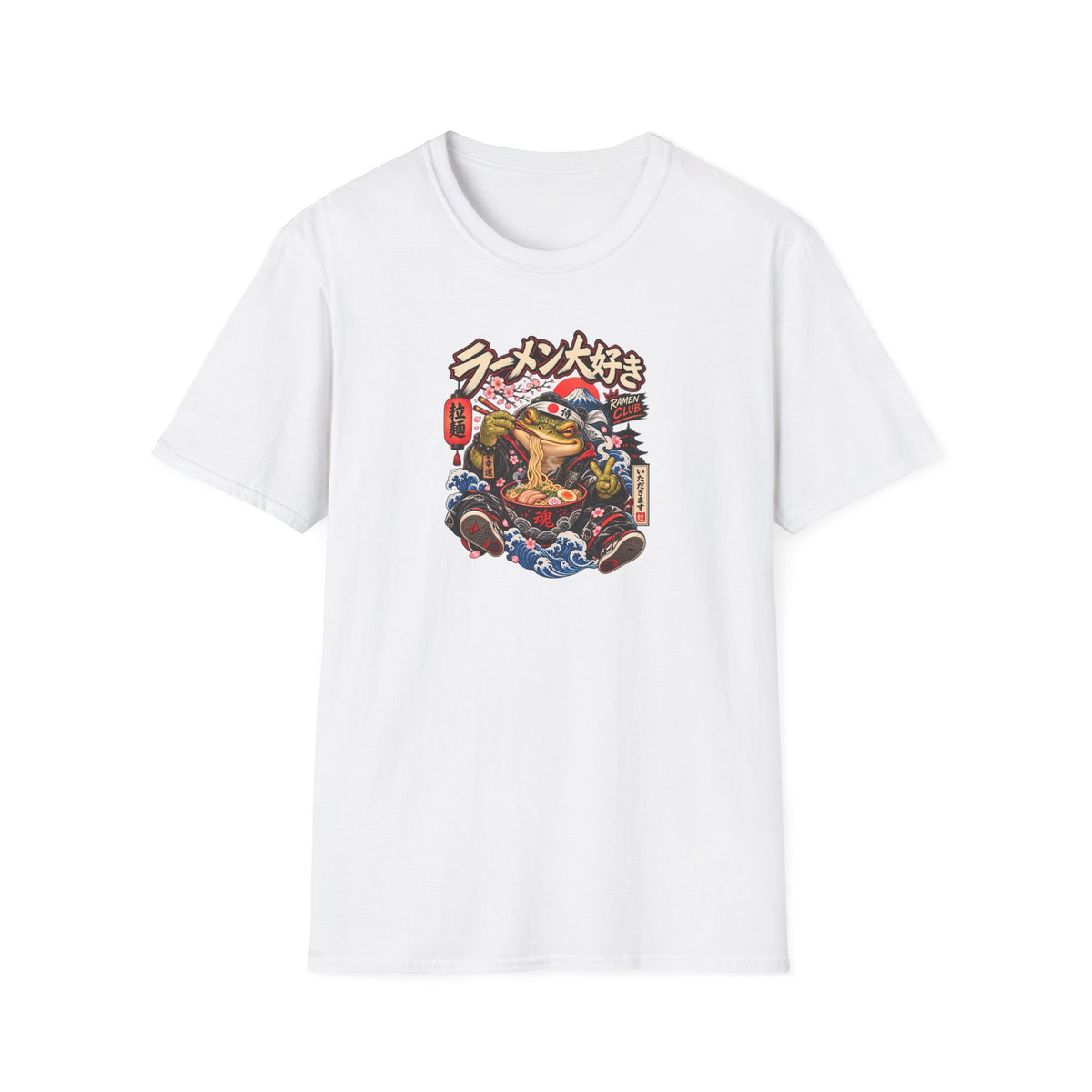 Ramen Noodle Toad Japanese Food T-Shirt | Croaking Toad