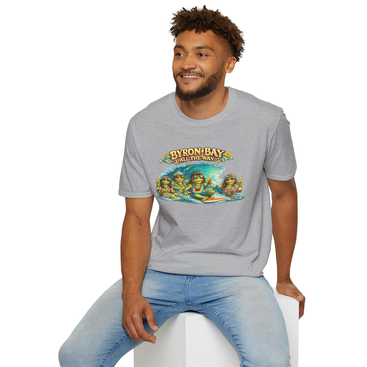 Byron Bay All The Way Unisex Softstyle T-Shirt