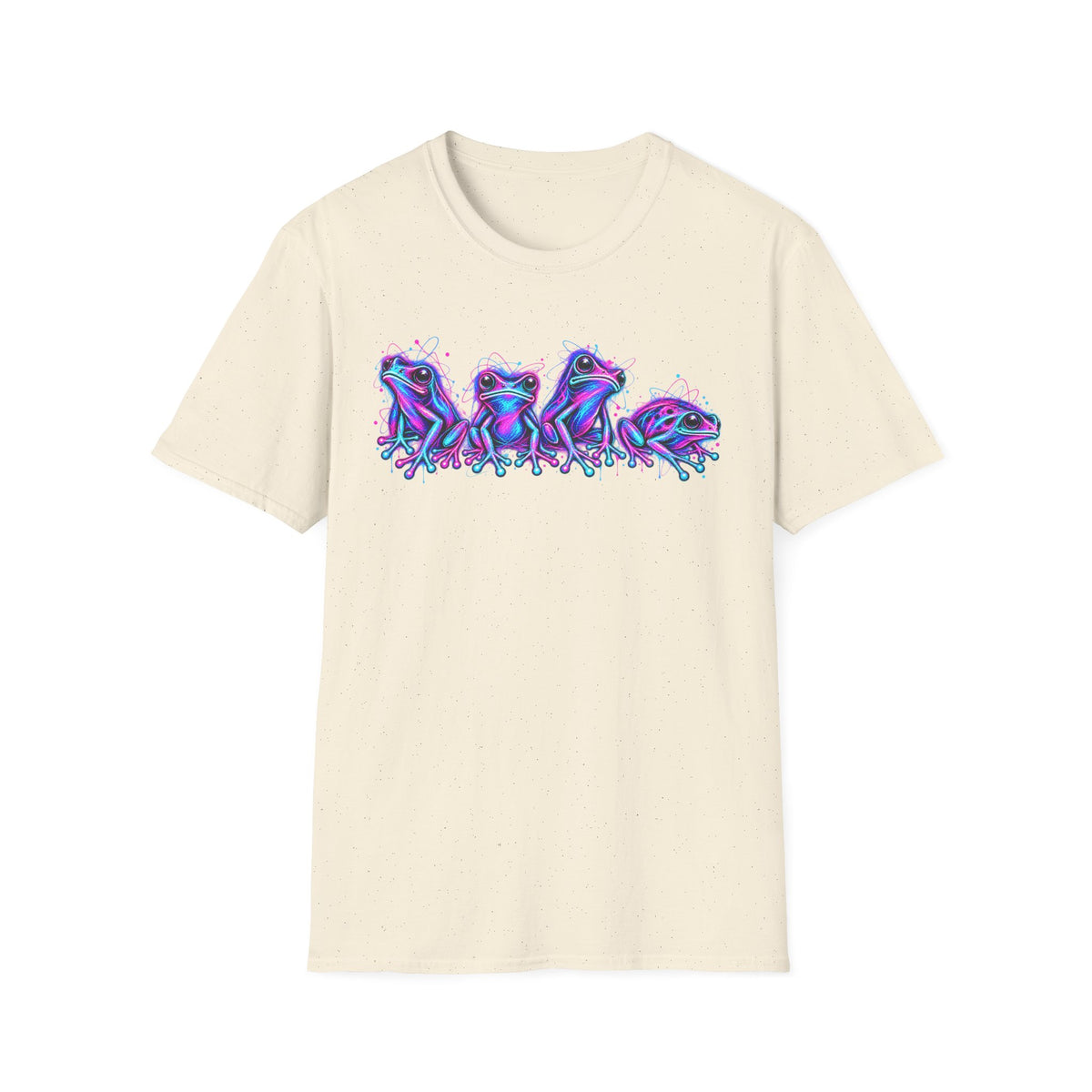 neon pink and purple Toads Unisex Softstyle T-Shirt