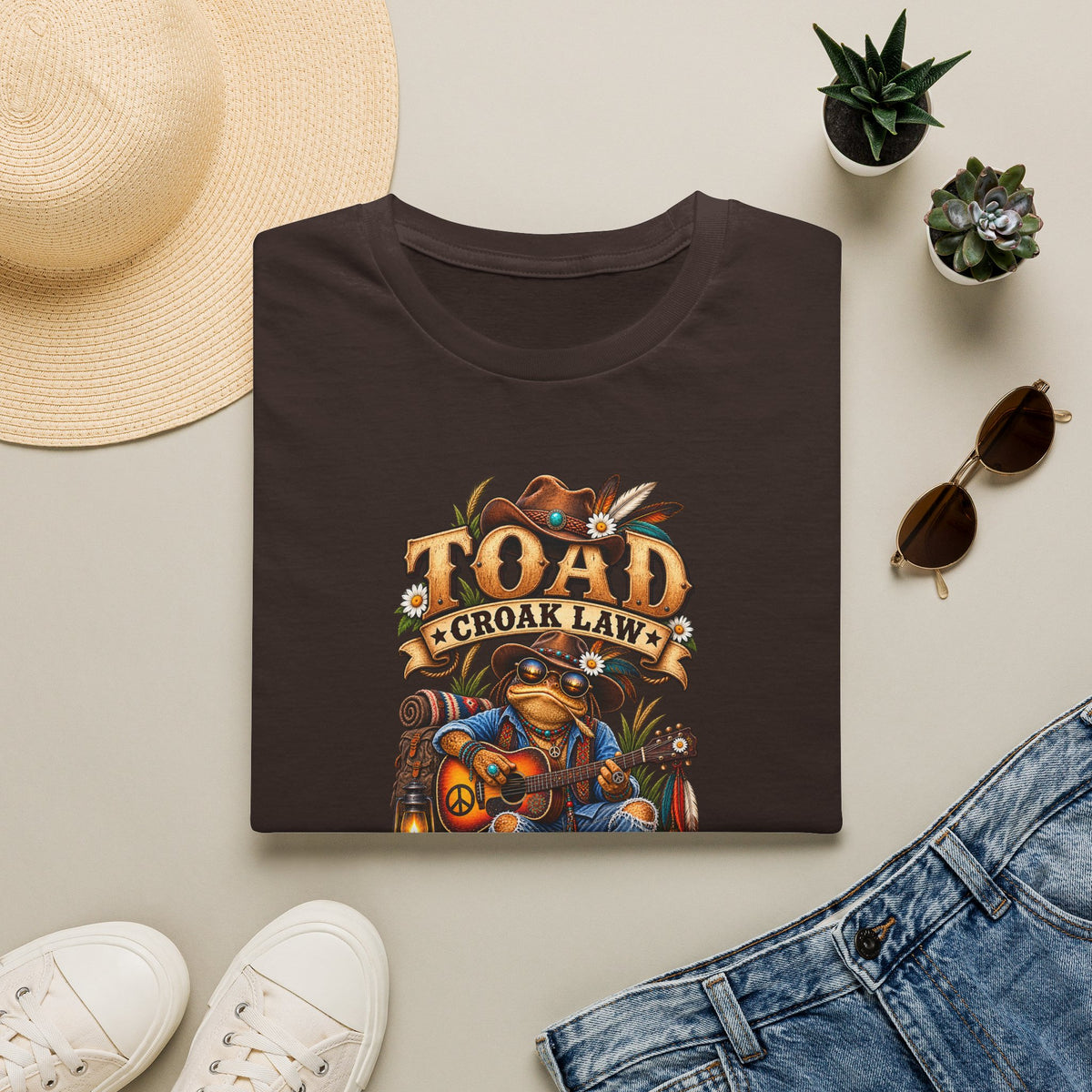 Unisex Softstyle T-Shirt „Toad Croak Law“