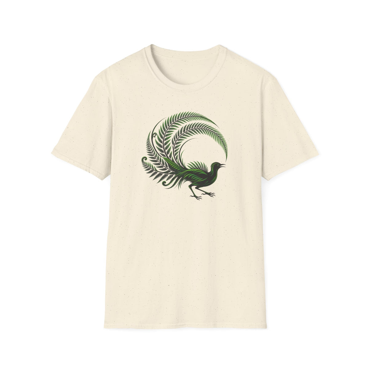 Green Australia Lyrebird Unisex Softstyle T-Shirt