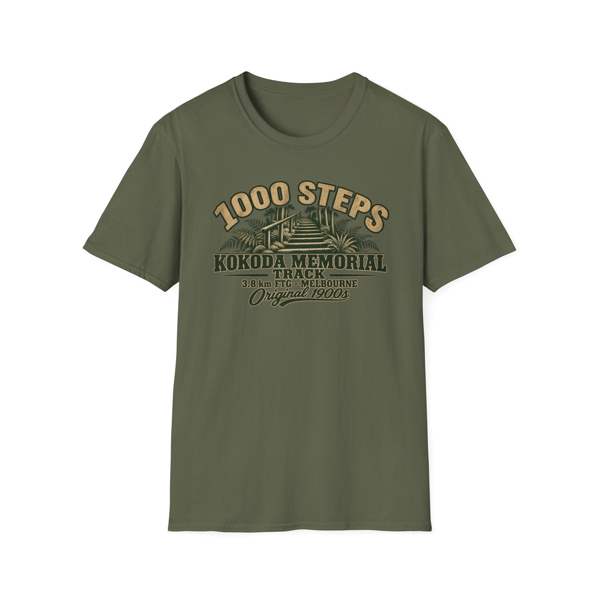 1000 Steps FTG Melbourne,  Australia Unisex Softstyle T-Shirt