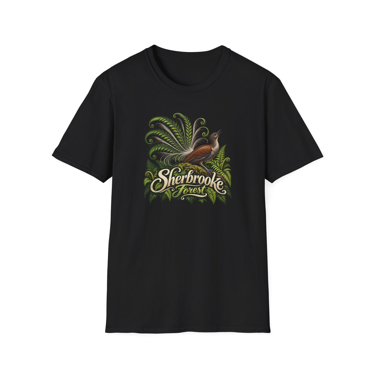 Sherbrooke Forest Lyrebird Unisex Softstyle T-Shirt