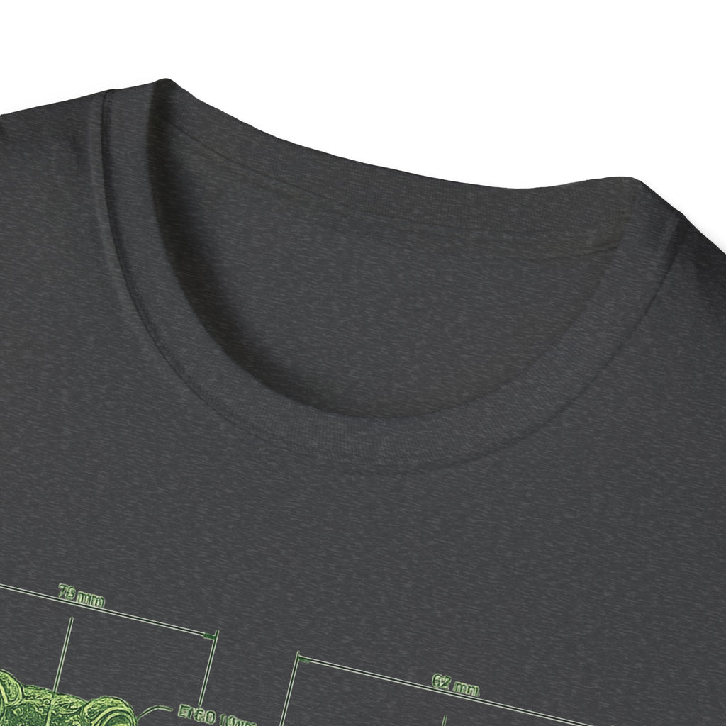 Blue Print Toad Unisex Softstyle T-Shirt