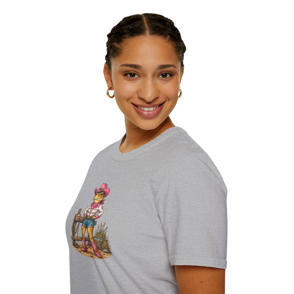 Cowgirl Rodeo Kröte Unisex Softstyle T-Shirt