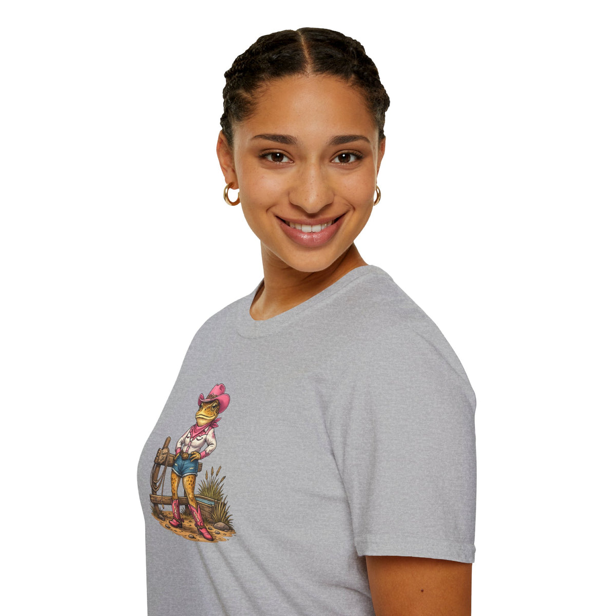 Cowgirl Rodeo Kröte Unisex Softstyle T-Shirt