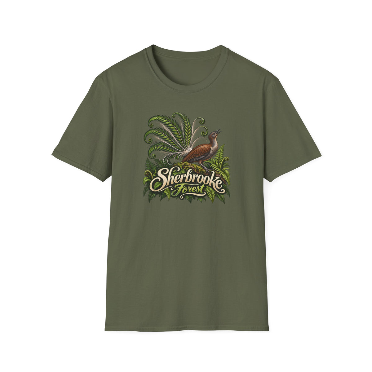 Sherbrooke Forest Lyrebird Unisex Softstyle T-Shirt