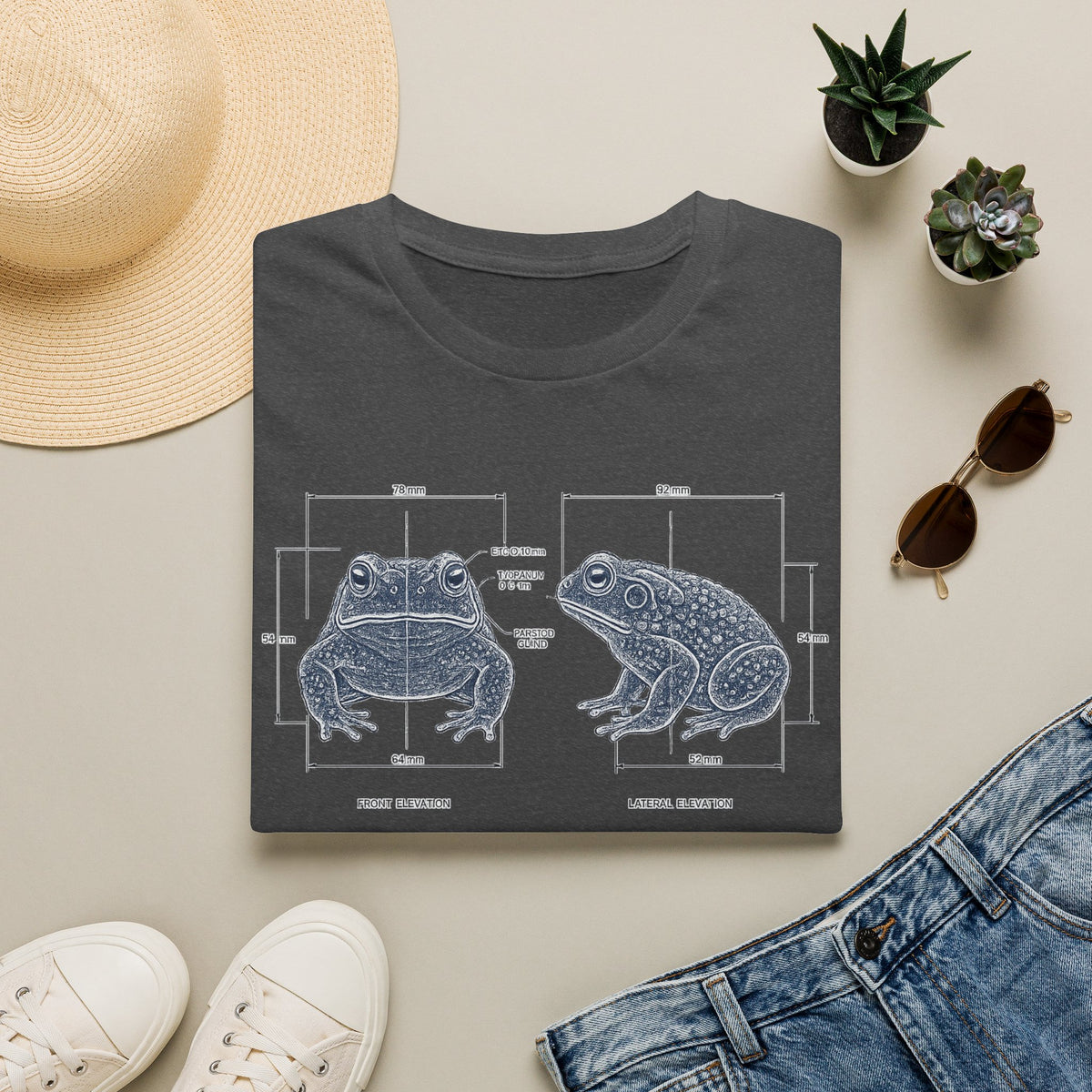 Blue Print Toad Unisex Softstyle T-Shirt
