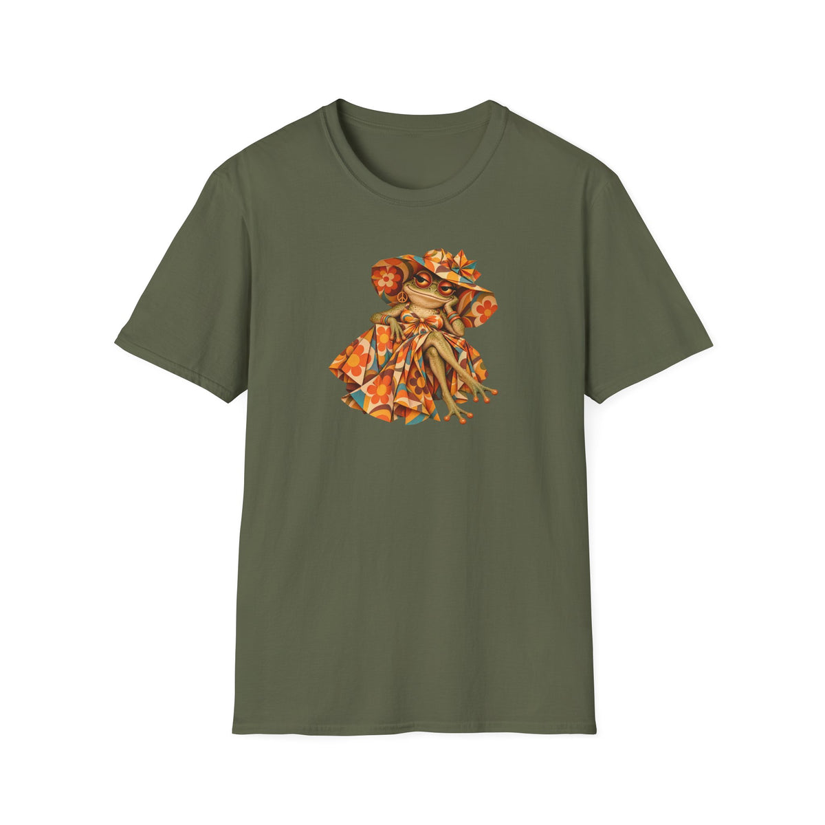 Classy Toad T-Shirt | Funny Stylish Toad Graphic Tee | Croaking Toad