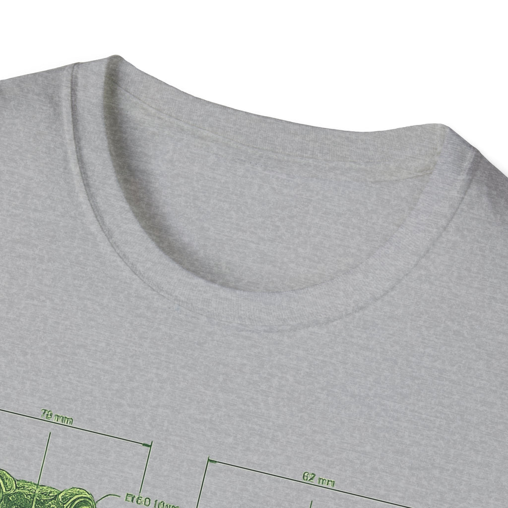 Blue Print Toad Unisex Softstyle T-Shirt