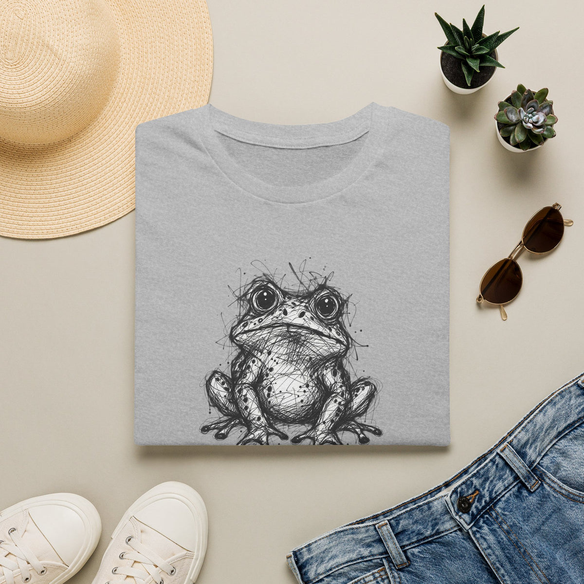 Scribble Toad Unisex Softstyle T-Shirt