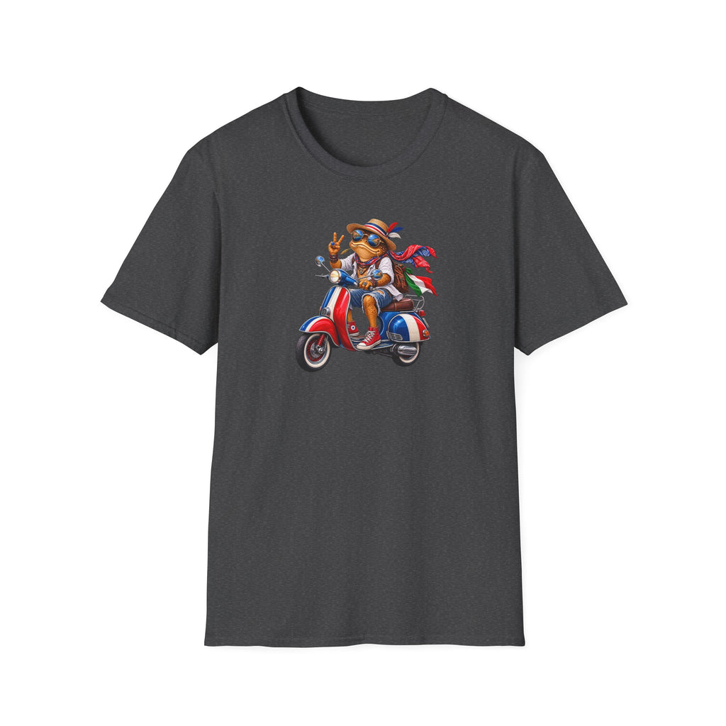 Italian Toad on Scooter Unisex Softstyle T-Shirt