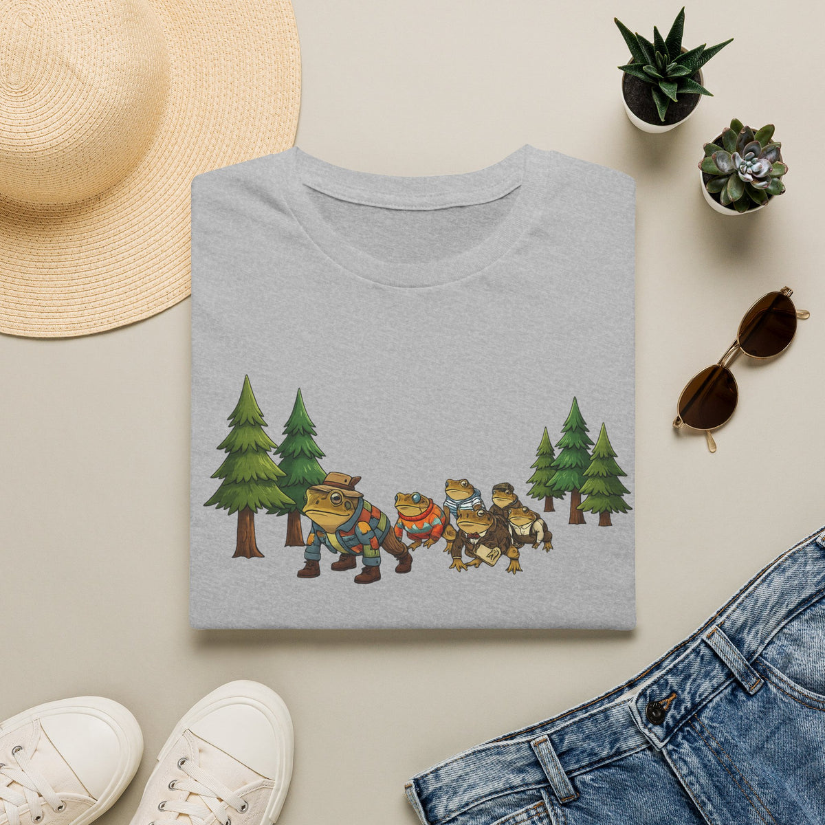 Toad Trail hiking through the Forest Unisex Softstyle T-Shirt