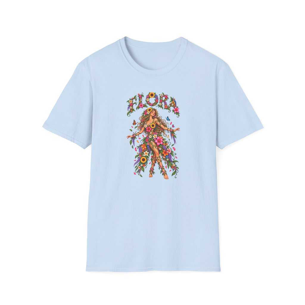 Flora - floral lady TshirUnisex Softstyle T-Shirt