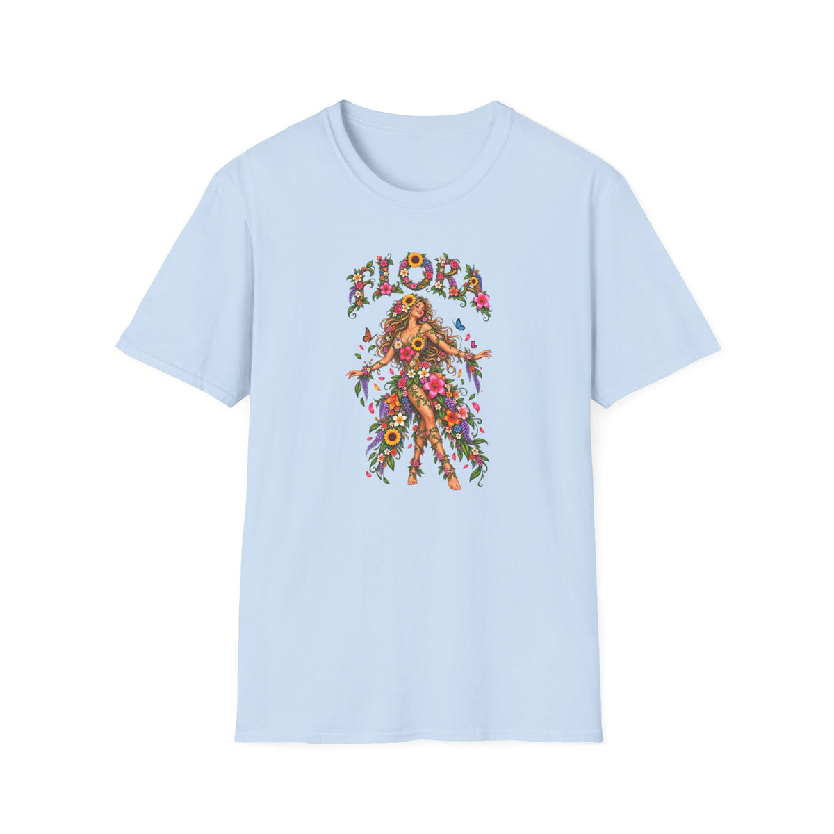 Flora - floral lady TshirUnisex Softstyle T-Shirt