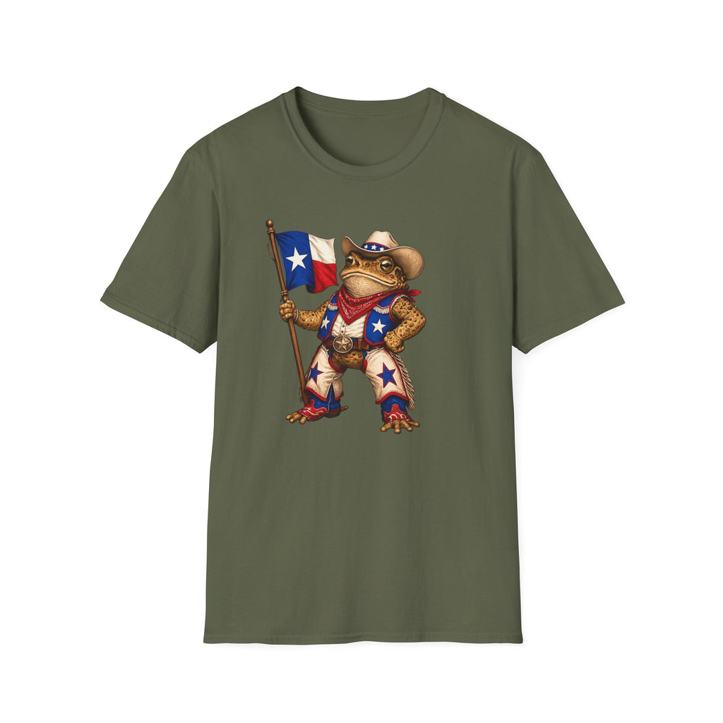 Texas Toad Maskottchen Unisex Softstyle T-Shirt