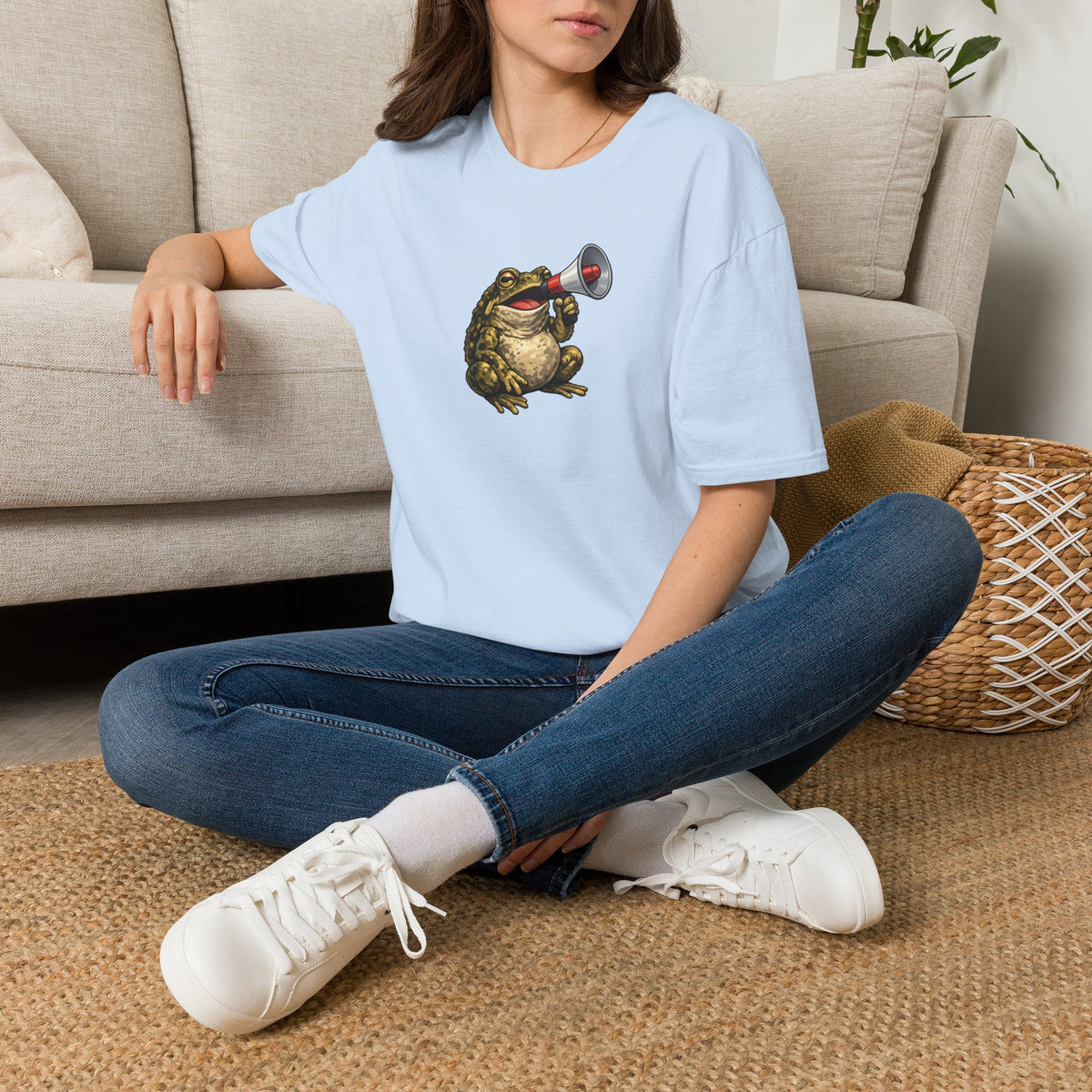 T-shirt girocollo unisex Megaphone Toad Softstyle