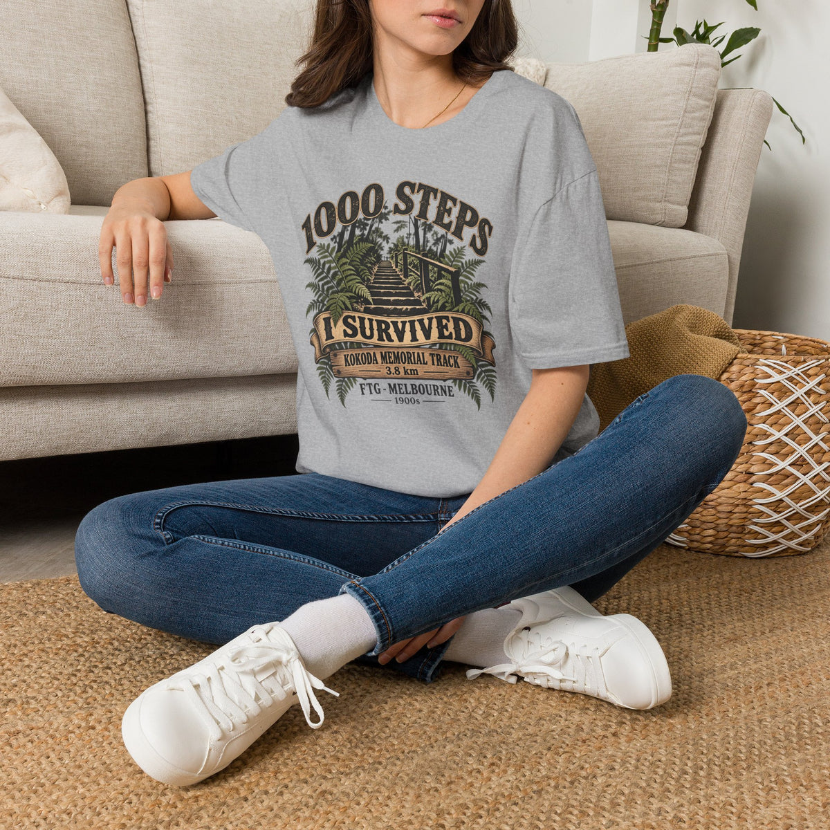 1000 Steps - I survived Kokoda Track FTG Melbourne Unisex Softstyle T-Shirt