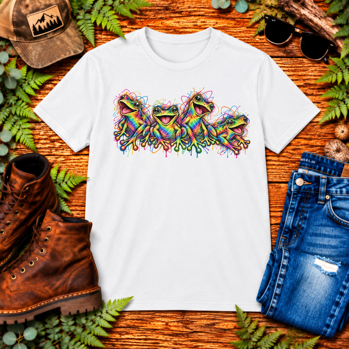 Tie dye Toads Unisex Softstyle T-Shirt