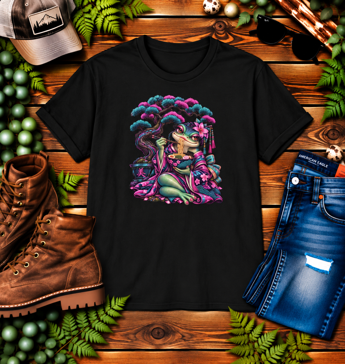 Bonsai ramen Toad Unisex Softstyle T-Shirt