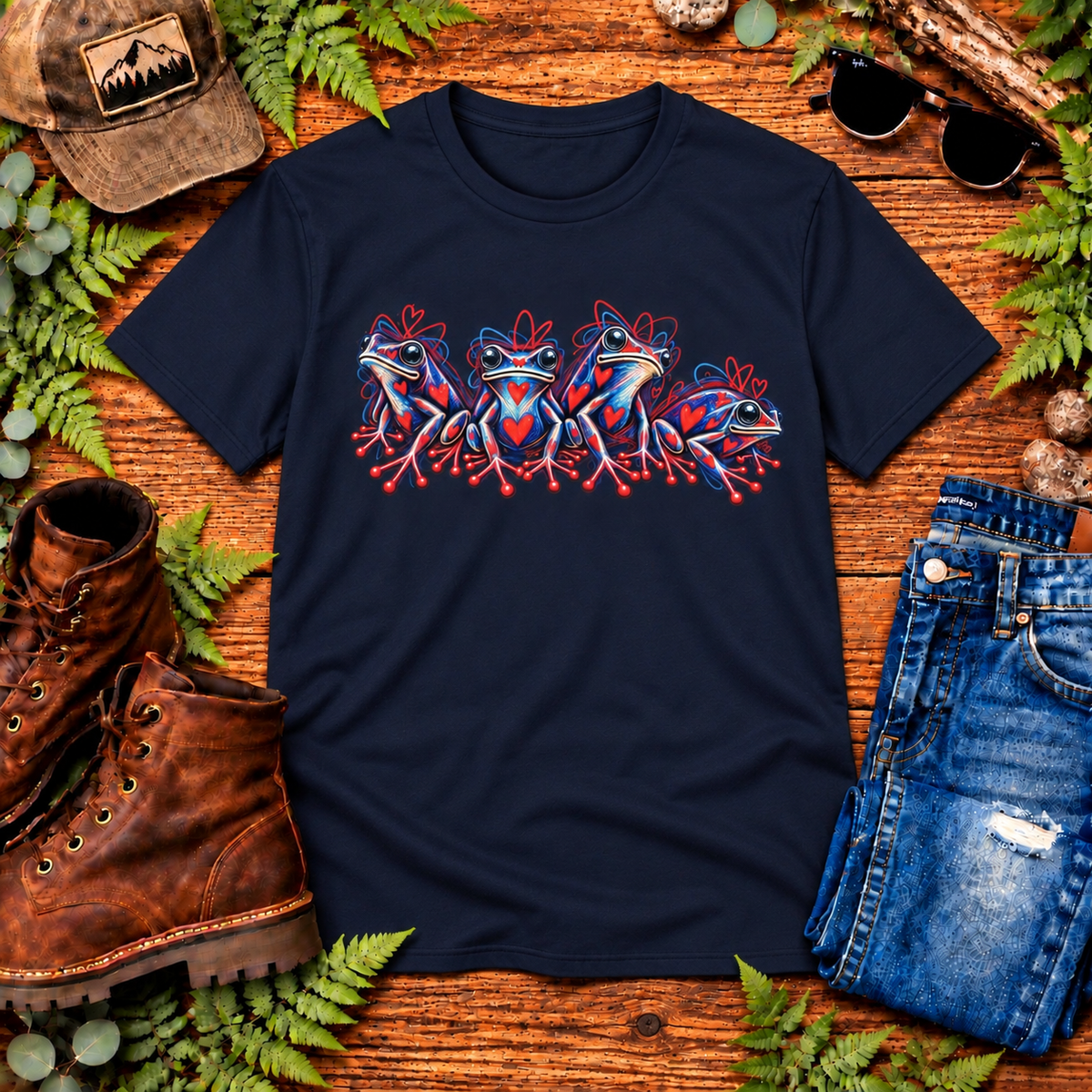 Heart to Heart Toads Unisex Softstyle T-Shirt